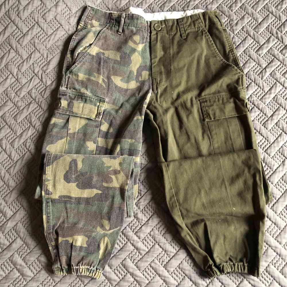 Split personality cargo pants
